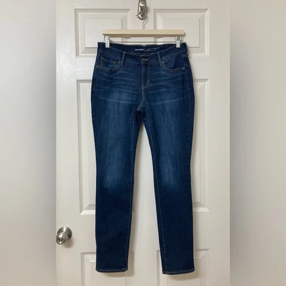 Old Navy Women’s Curvy Mid Rise Skinny Jeans Size 6 Short Casual Preppy Denim - Picture 8 of 16